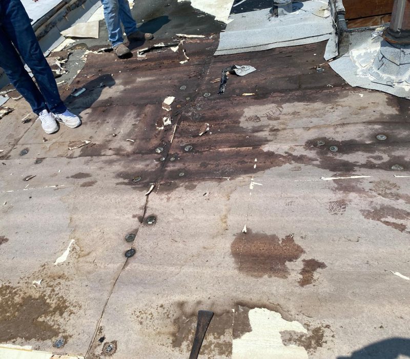 Roof Replacement with Tapered Insulation for proper water drainage 2