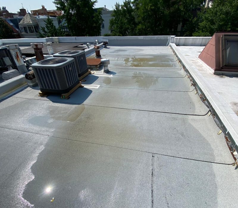 Roof Replacement with Tapered Insulation for proper water drainage 3
