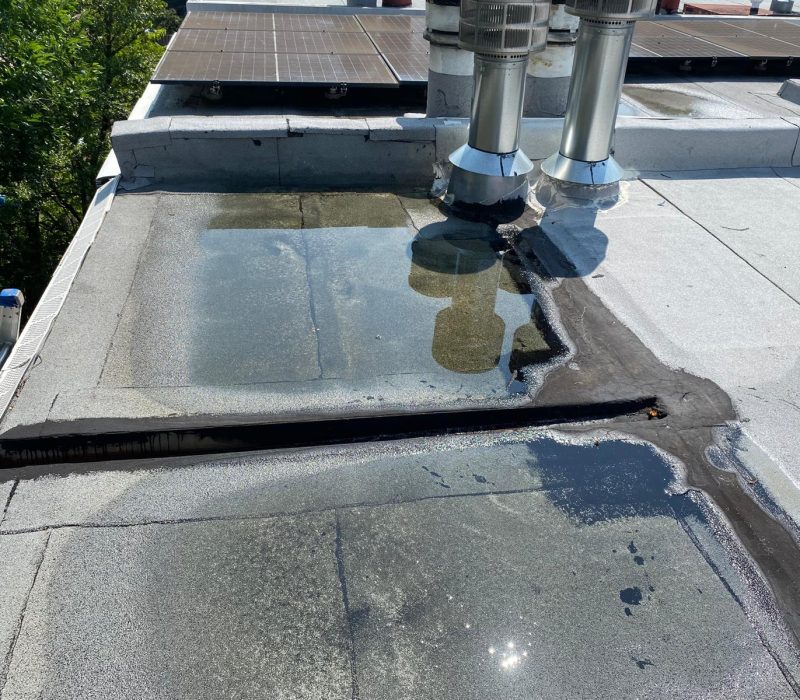 Roof Replacement with Tapered Insulation for proper water drainage 4